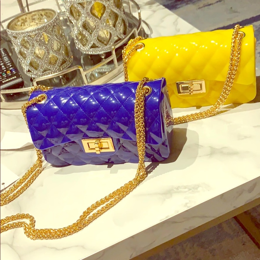 Pair of jelly crossbody bags